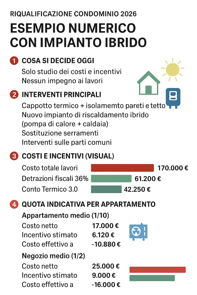 caso studio con esempio numerico conto termico busto
